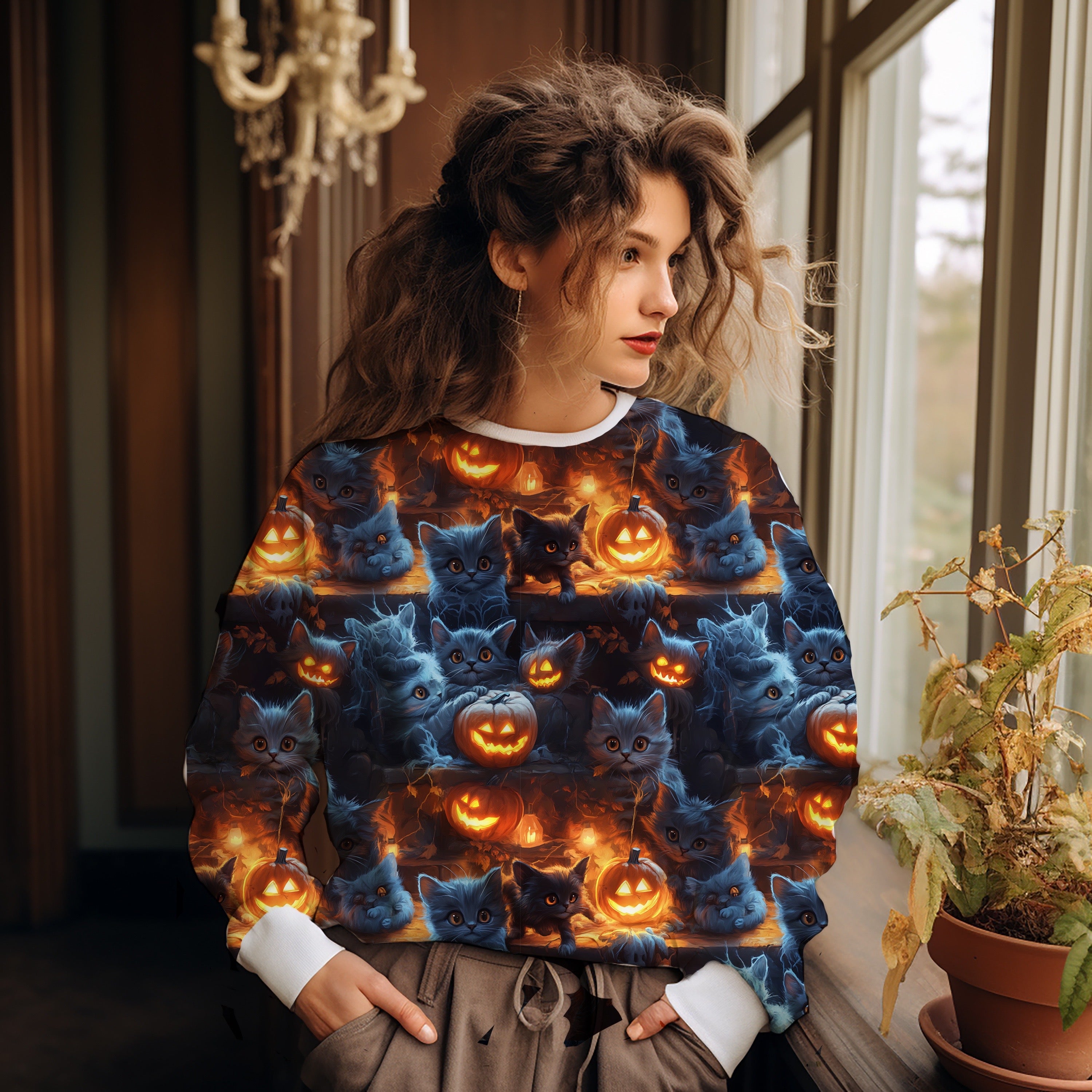 Neon Katze Halloween Aktuelle Vorbestellung